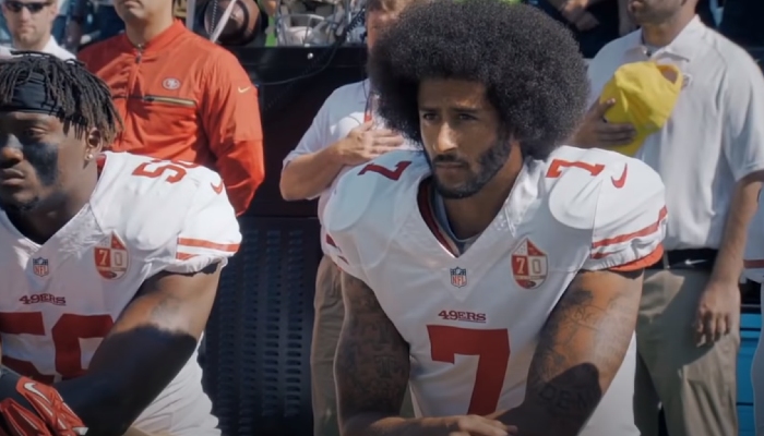 #4: Colin Kaepernick Takes a Knee During National Anthem
